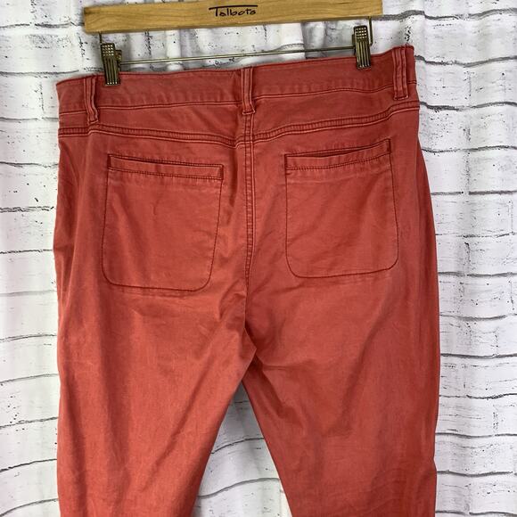 Cabi Women The Hutton Jogger Pants Sz 10 Nantucket Red Pockets Stretch #5178 - Picture 7 of 8